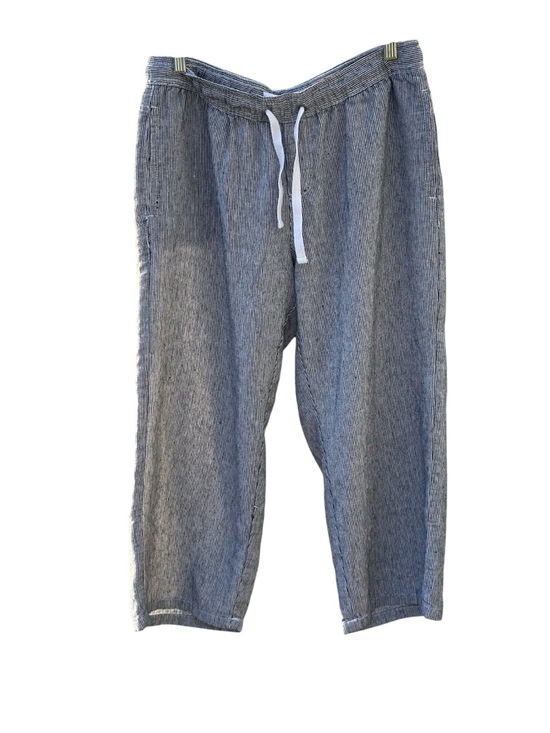 KEREN hart Pants - KEREN hart Black & White Striped Capris